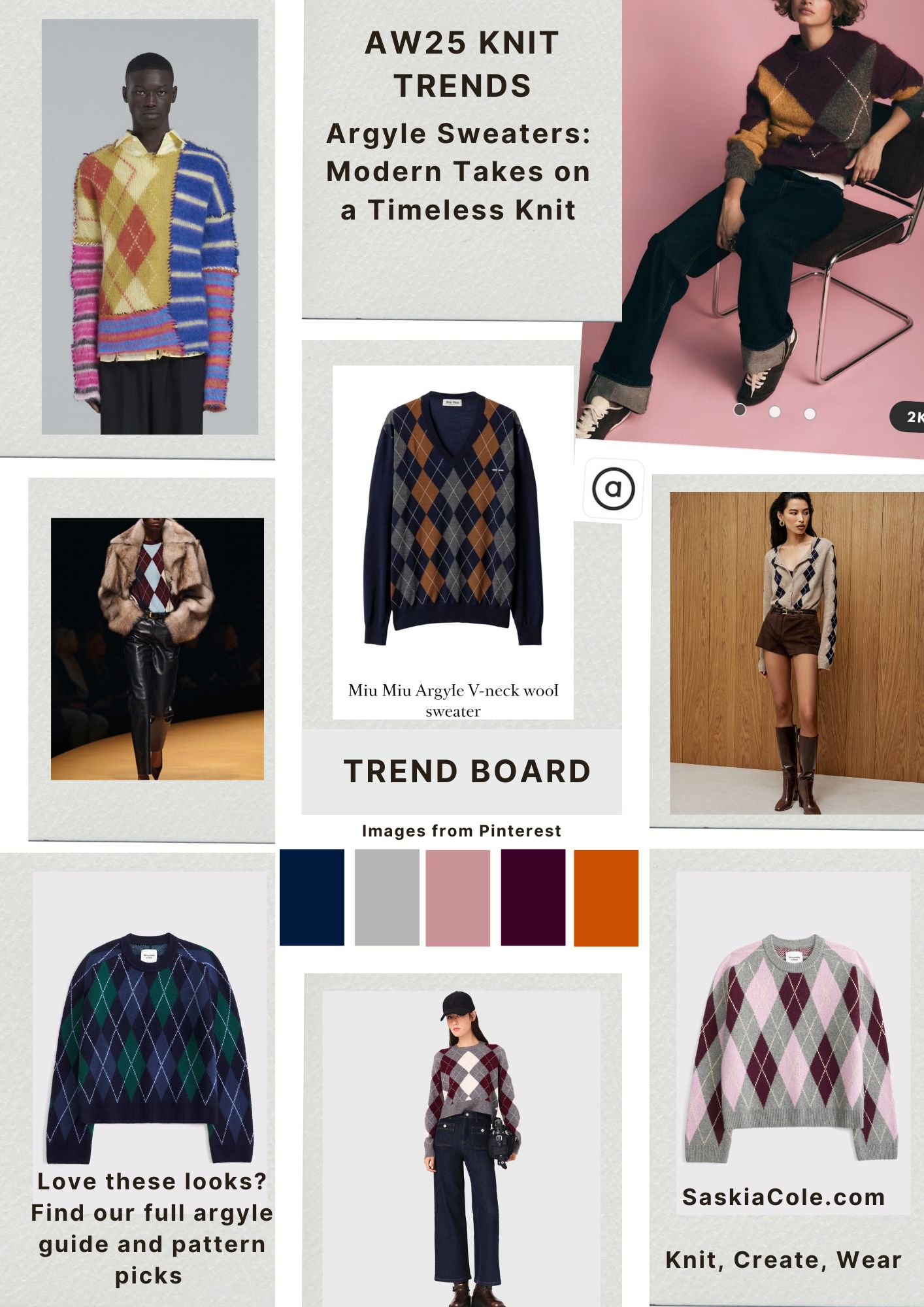 The Return of Argyle: AW25/26’s Knitwear Statement